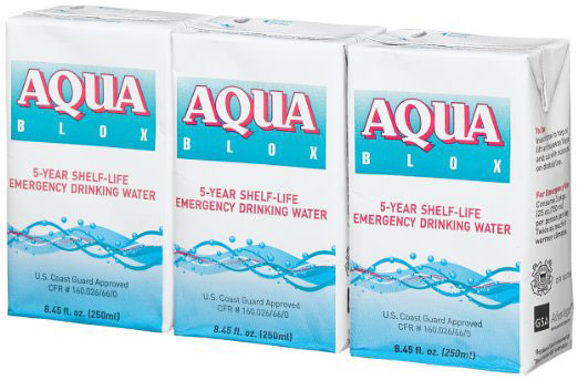 Aqua Blox 5 year shelf life emergency drinking water