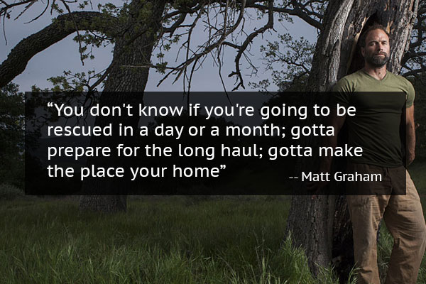 Man leaning against a tree with mindset quote from Matt Graham