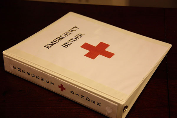 Emergency binder