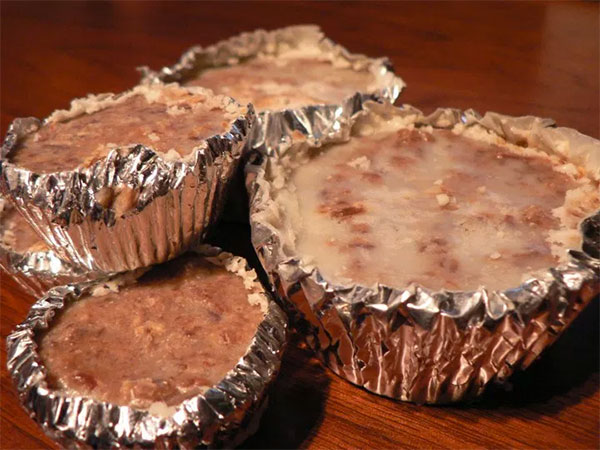 Pemmican in aluminum foil