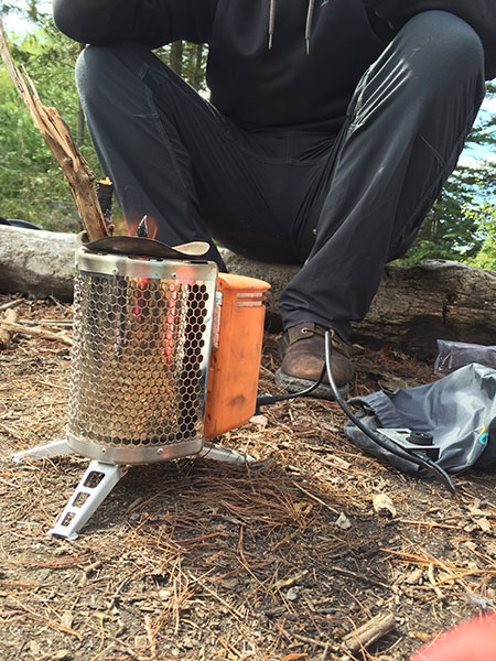 Biolite Campstove 2 in use