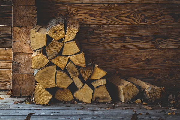 Dry wood for fires