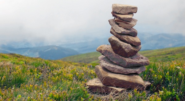 rock cairns 