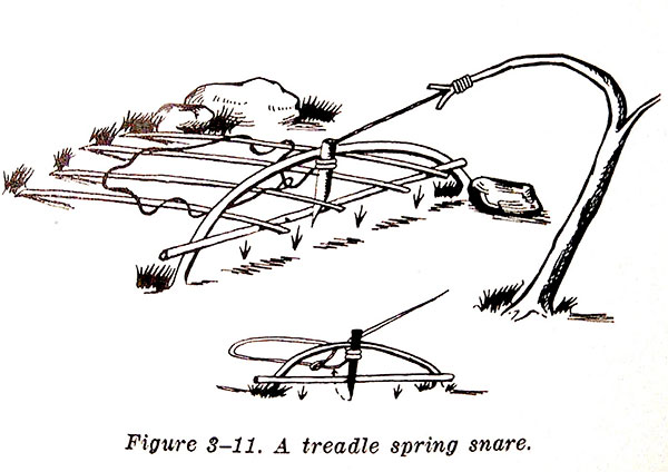Treadle spring snare