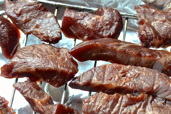 Drying meat for preservation 