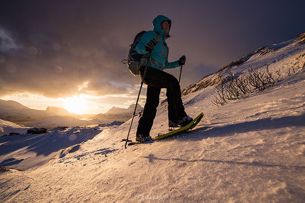 snowshoe hiking