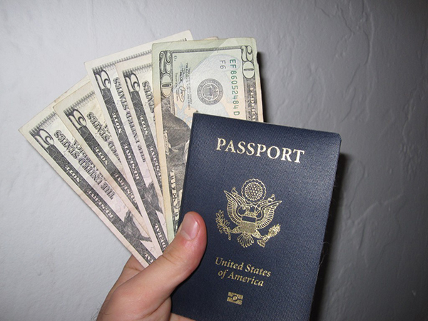 Passport and cash